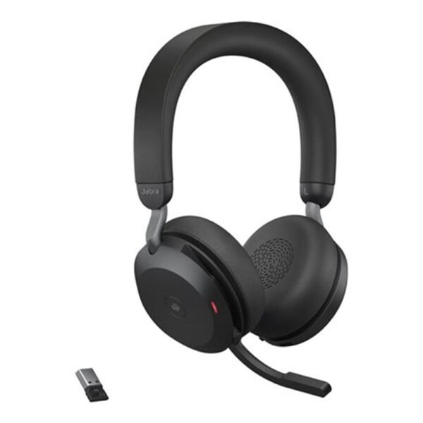 *Auriculares jabra evolve2 75 ms stereo inalambrico negro
