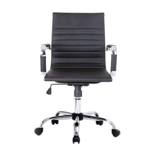 *Silla de oficina equip 651002 negra ergonomica respaldo medio
