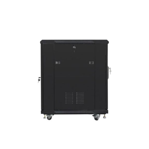 *Armario rack lanberg 19 pulgadas 15u - 600x800 flat pack negro puerta malla