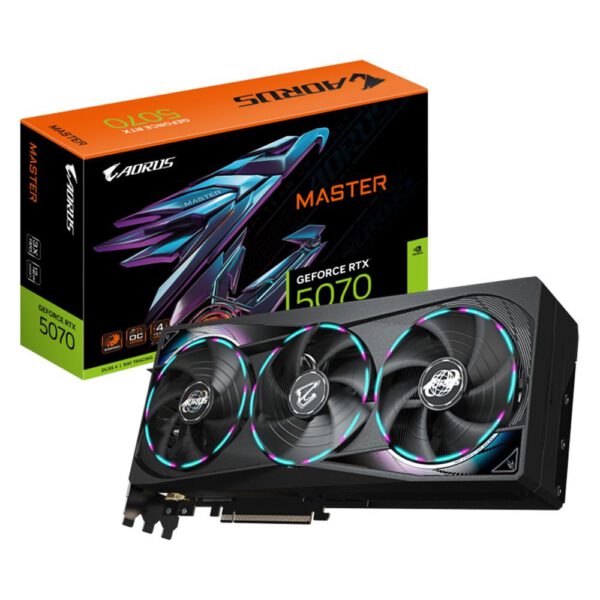 *Tarjeta grafica gigabyte rtx 5070 aorus master 12gb negro gddr7