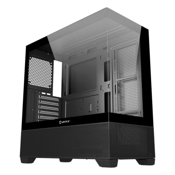 *Caja ordenador gaming unykach revelat uk121801 atx cristal templado negra