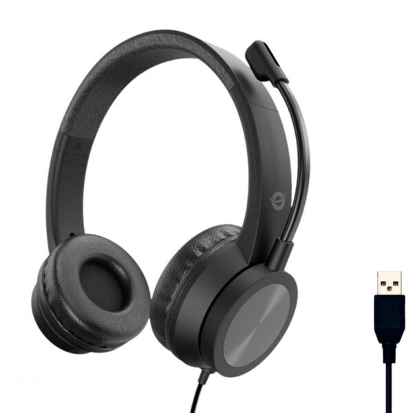 *Auriculares conceptronic polona05b usb negro