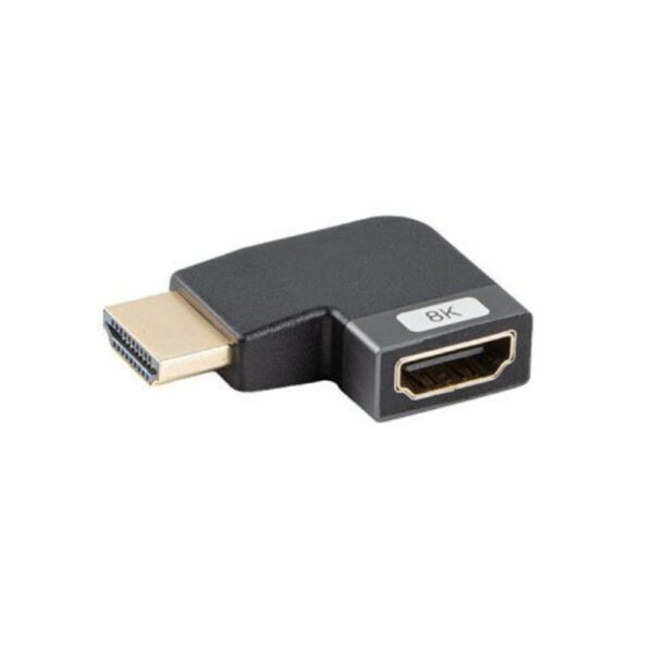 *Adaptador hdmi 8k lanberg macho - hembra angulo izquierda