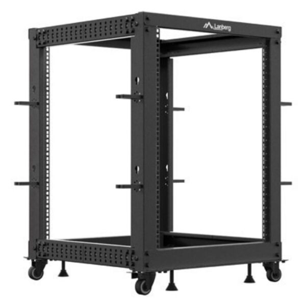*Armario lanberg abierto rack 19 pulgadas 15u -  600x600 negro