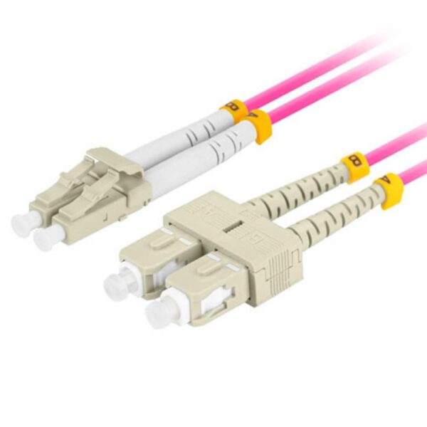 *Cable de fibra optica lanberg multi lc -  upc -  sc -  upc duplex lszh om4 50 - 125 3.0 - 1m