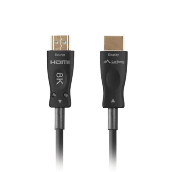 *Cable hdmi aoc lanberg v2.1 m - m optico activo 8k 60hz 80m negro