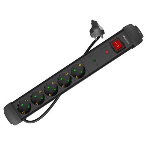 *Regleta lanberg sp1 5 tomas schuko proteccion hasta 2500w negra 1.5m