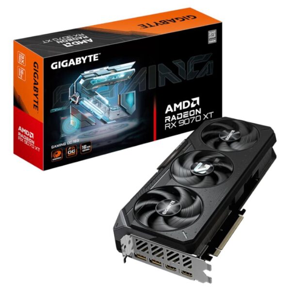 *Tarjeta grafica gigabyte radeon rx 9070 xt gaming oc 16gb gddr6