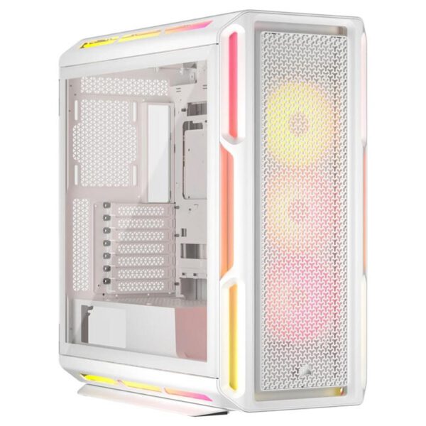 *Caja ordenador gaming corsair icue 5000t atx lx rgb cristal templado blanca
