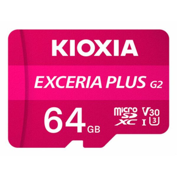 *Tarjeta memoria micro sd kioxia 64gb exceria plus g2 w - adaptador
