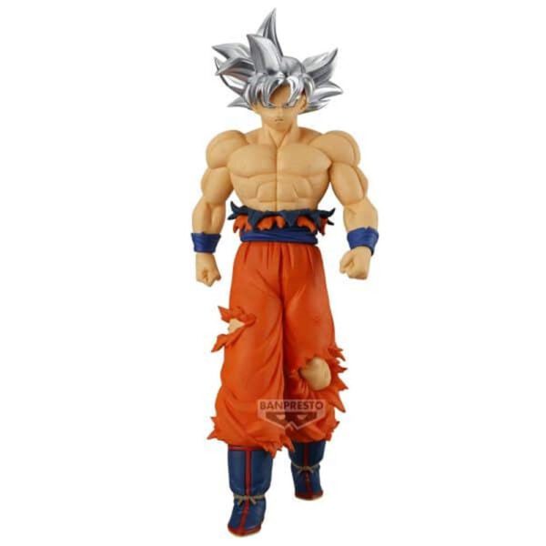 *Figura banpresto dragon ball super solid edge works son goku ultra instinct 20cm
