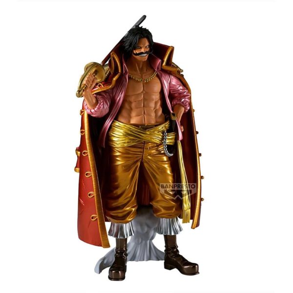 *Figura banpresto one piece premium gol d.roger [the metallic] 30cm