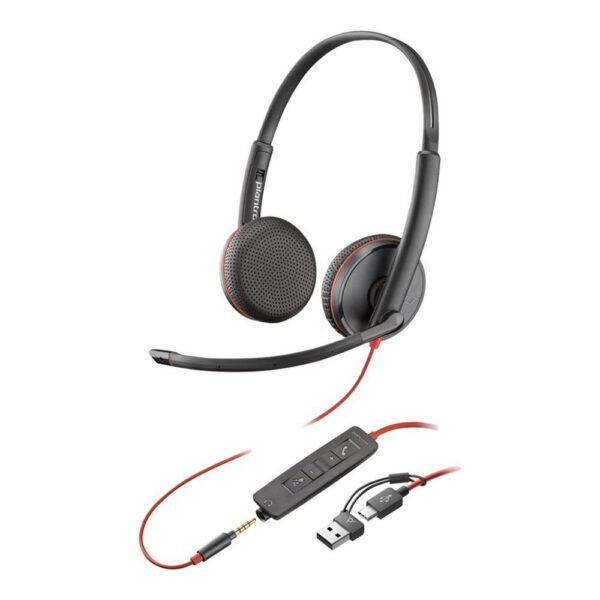 *Auriculares poly blackwire 3225 negro