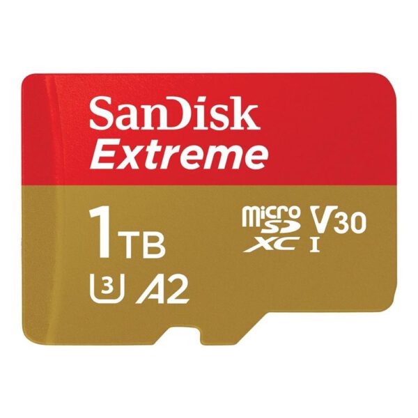 *Tarjeta memoria micro secure digital 1tb sandisk extreme clase 10 uhs - i u3 + adaptador