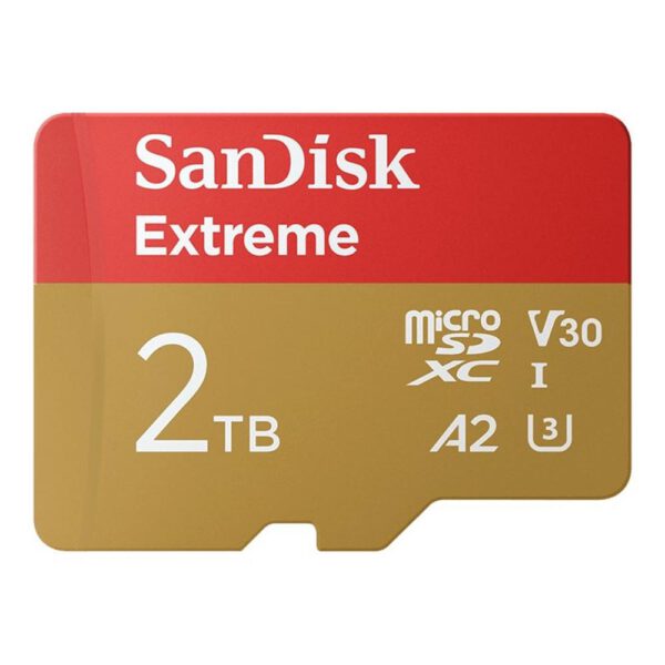 *Tarjeta memoria micro secure digital 2tb sandisk extreme clase 10 uhs - i u3 + adaptador