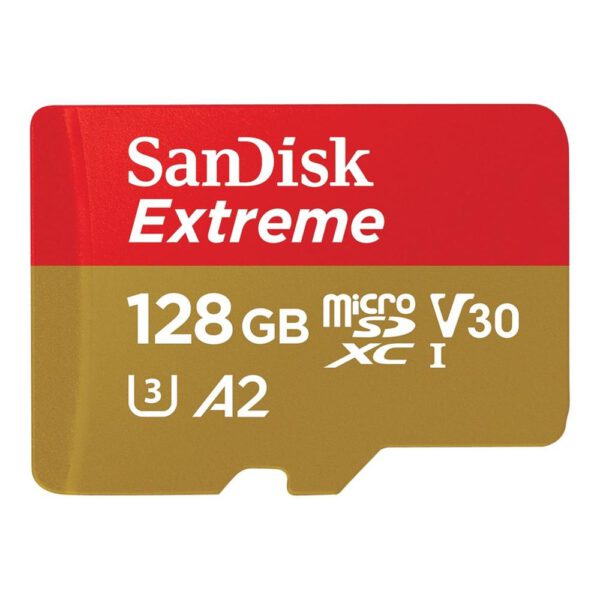 *Tarjeta memoria micro secure digital 128gb sandisk extreme clase 10 uhs - i u3 + adaptador