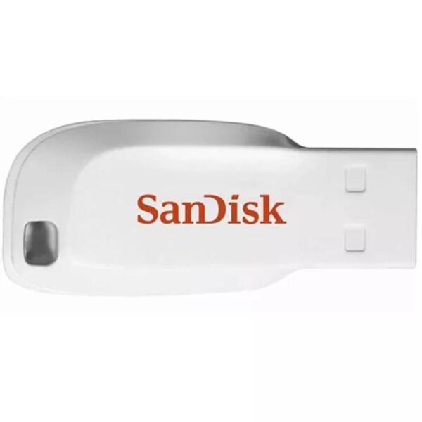 *Memoria usb 2.0 sandisk 16gb cruzer blade blanca