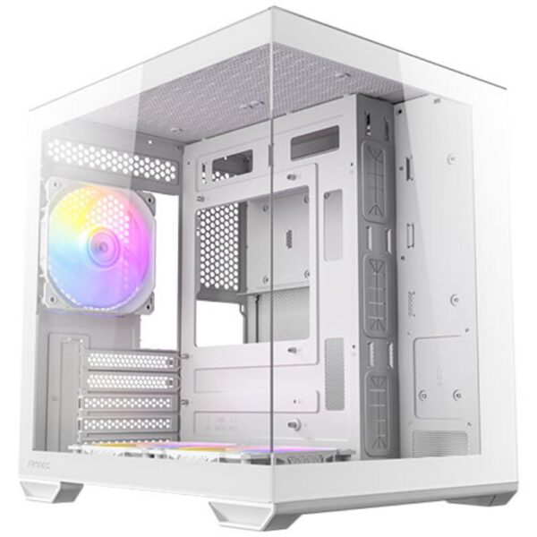 *Caja ordenador gaming antec cx60m matx argb cristal templado blanco