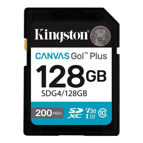 *Tarjeta memoria sdxc 128gb kingston canvas go! plus uhs - i u3 cl10