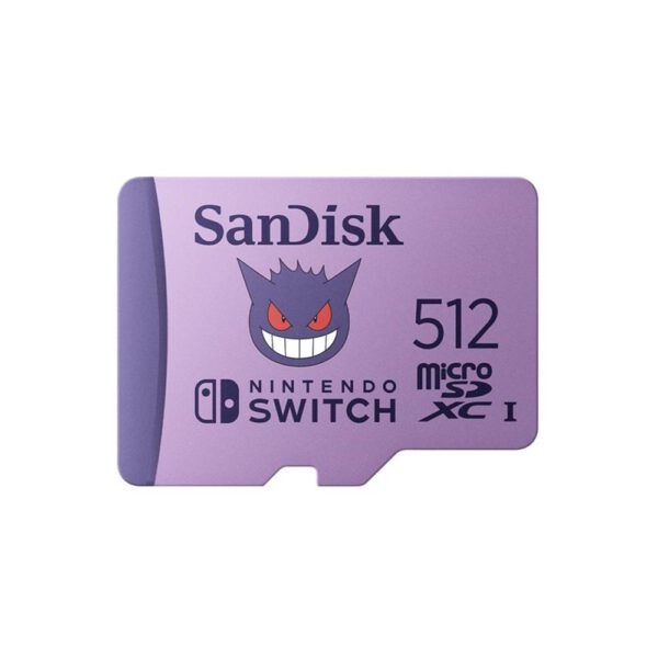 *Tarjeta memoria micro secure digital 512gb sandisk nintendo switch pokemon gengar edition clase v30 uhs - i u3