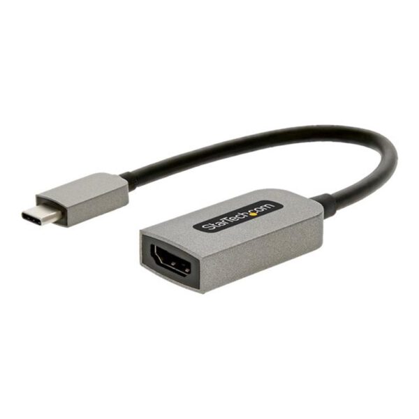*Adaptador usb tipo c a hdmi 4k uhd startech 13cm - macho - hembra - gris