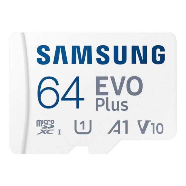 *Tarjeta micro sd samsung microsdxc evo plus 64gb clase 10 + adaptador sd