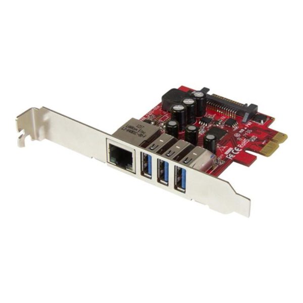 *Tarjeta de red startech pexusb3s3ge 1x rj45 3x usb 3.0