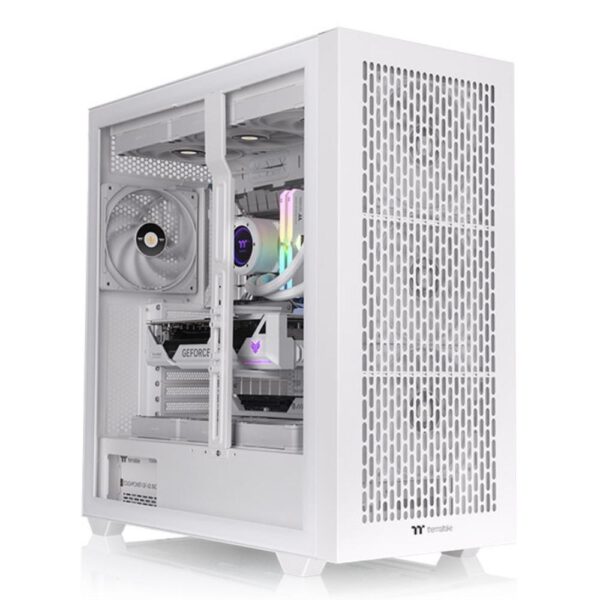 *Caja ordenador gaming thermaltake ax500 atx cristal templado blanco