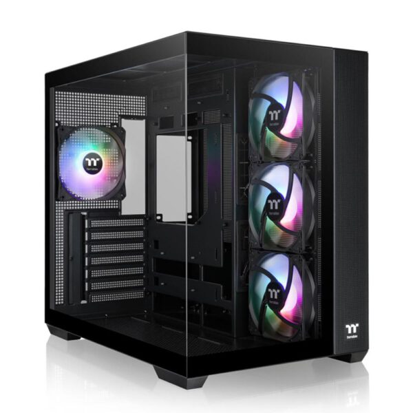 *Caja ordenador gaming thermaltake view 380 cx1 atx argb cristal templado negro