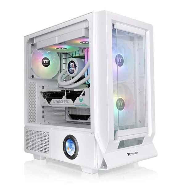 *Caja ordenador gaming thermaltake ceres 350 mx atx argb cristal templado blanco