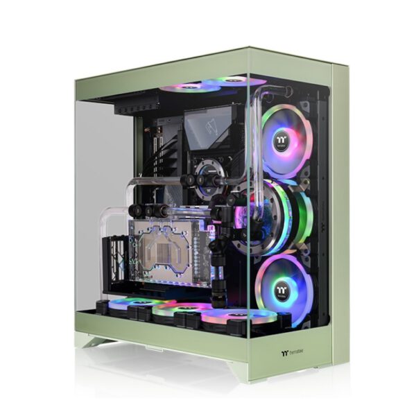 *Caja ordenador gaming thermaltake cte e550 tg atx cristal templado verde