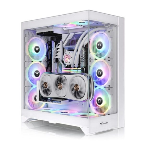 *Caja ordenador gaming thermaltake cte e660 mx atx cristal templado blanca
