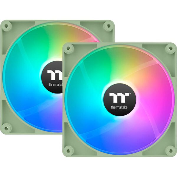 *Ventilador caja thermaltake ct120 argb 2x 120mm verde