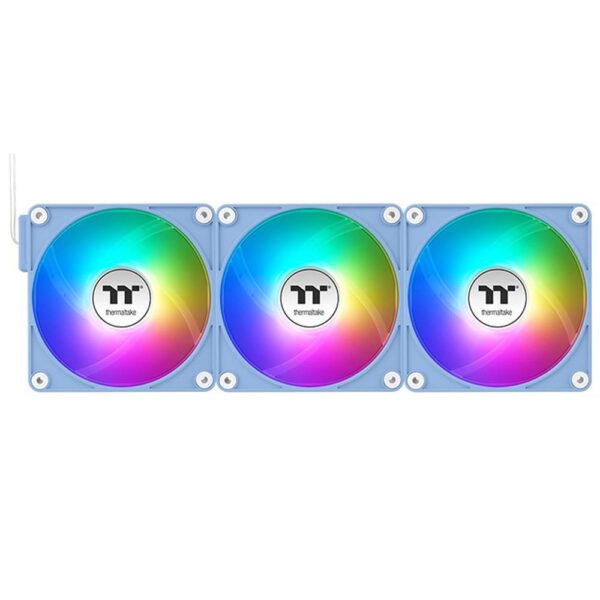 *Ventilador caja inv magnetico thermaltake ct120 ex argb 3x 120mm azul hydrangea
