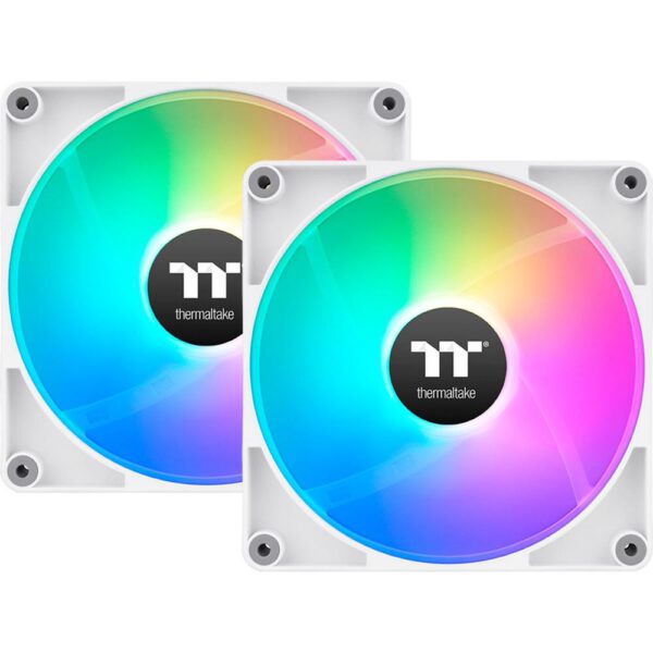 *Ventilador caja inverso thermaltake ct140 argb 2x 140mm blanco