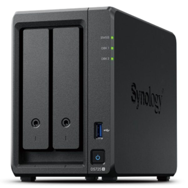 *Servidor nas synology disk station ds725+ 4gb 2 bahias gigabit ethernet