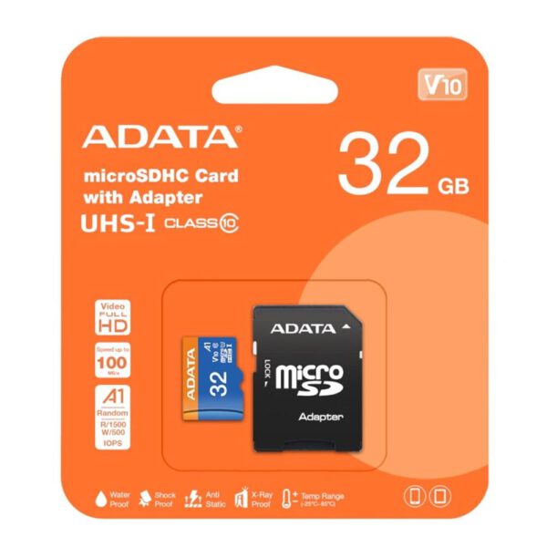 *Tarjeta memoria micro sd adata 32gb cl10 + adaptador sd