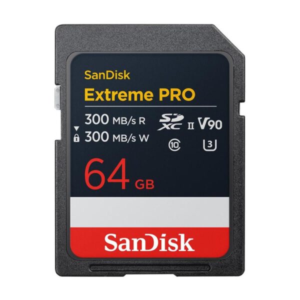 *Tarjeta memoria secure digital sdxc 64gb sandisk extreme pro v90 clase 10 uhs - ii u3