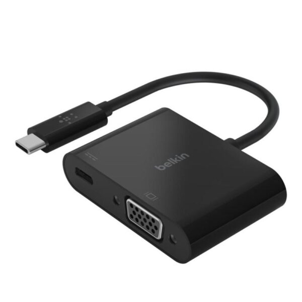 *Adaptador usb tipo c a usb tipo c - vga belkin macho - hembra - negro