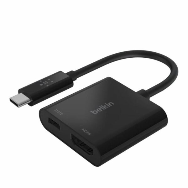 *Adaptador usb tipo c a usb tipo c - hdmi belkin macho - hembra - negro