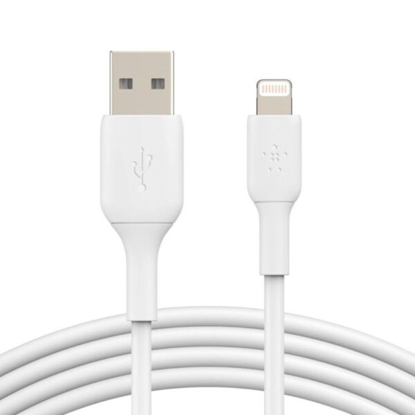 *Cable lightning a usb tipo a belkin 1m -  macho - macho -  blanco