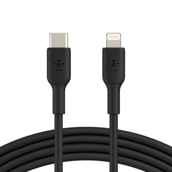 *Cable lightning a usb tipo c belkin 1m -  macho - macho -  negro