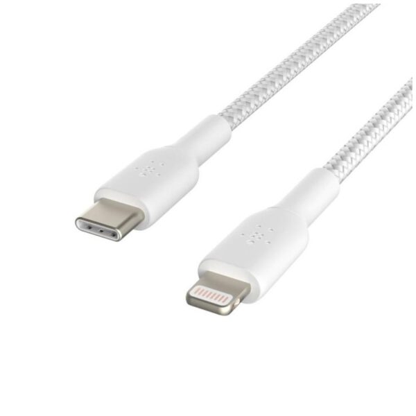 *Cable lightning a usb tipo c belkin 1m -  macho - macho -  blanco