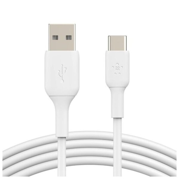 *Cable usb tipo c a usb tipo a belkin 1m -  macho - macho -  blanco 2 unidades