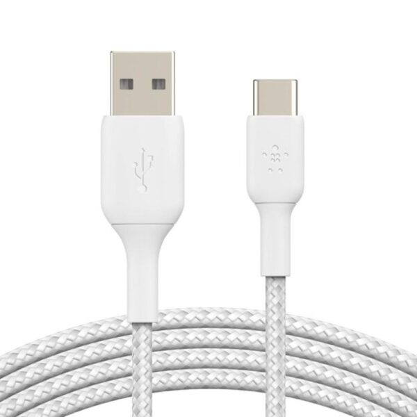 *Cable usb tipo c a usb tipo a belkin 2m -  macho - macho -  blanco