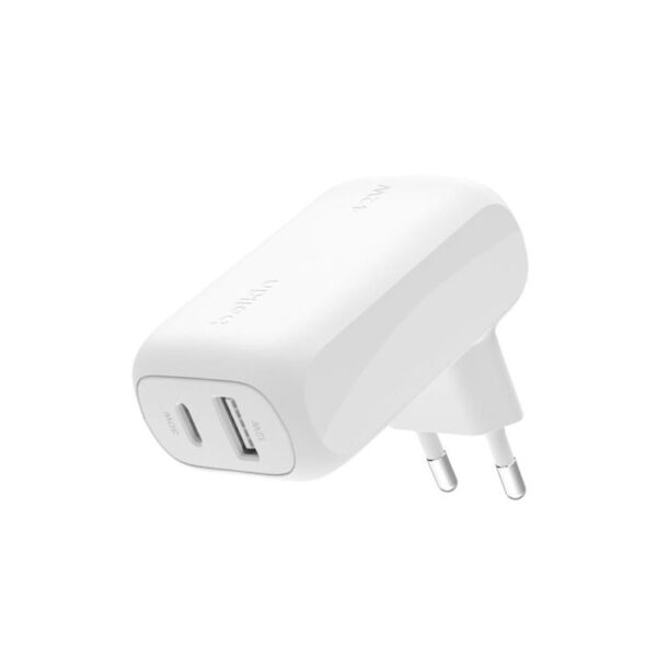 *Cargador de pared belkin wcb009vfwh 42w 1x usb tipo a 1x usb tipo c blanco