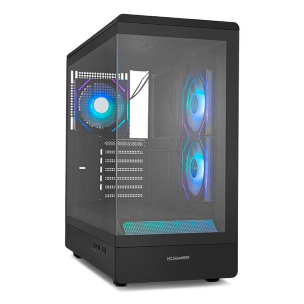 *Caja ordenador gaming nox hummer signal atx argb cristal templado negro