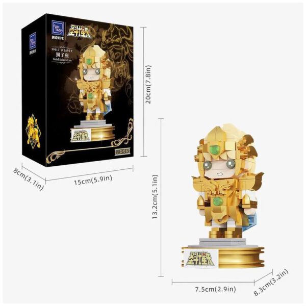 *Leo mini set construccion 13 cm saint seiya
