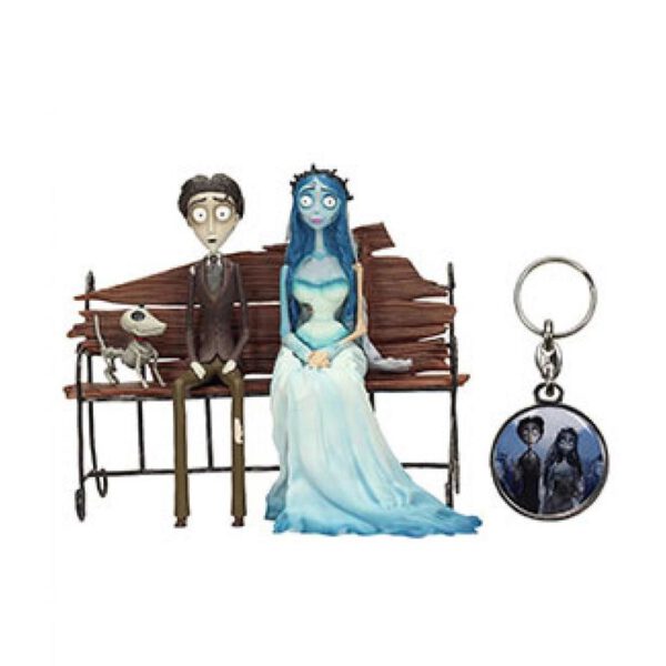 *Set figuras + regalo llavero metalico la novia cadaver