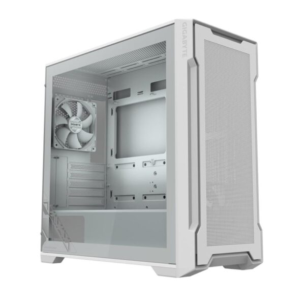*Caja ordenador gaming gigabyte c102 glass matx cristal templado blanca